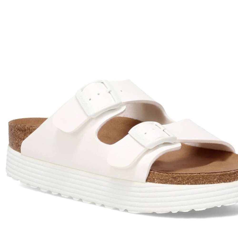 BIRKENSTOCK !LIKE NEW!  Papillio Sandals - White size 39 (US 8/8.5)